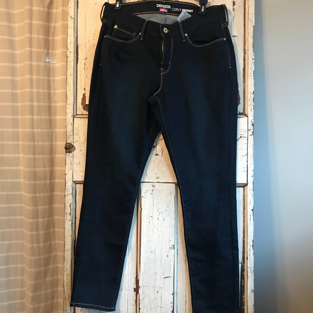 Denizen Curvy Skinny 12 Short Dark Wash Jeans